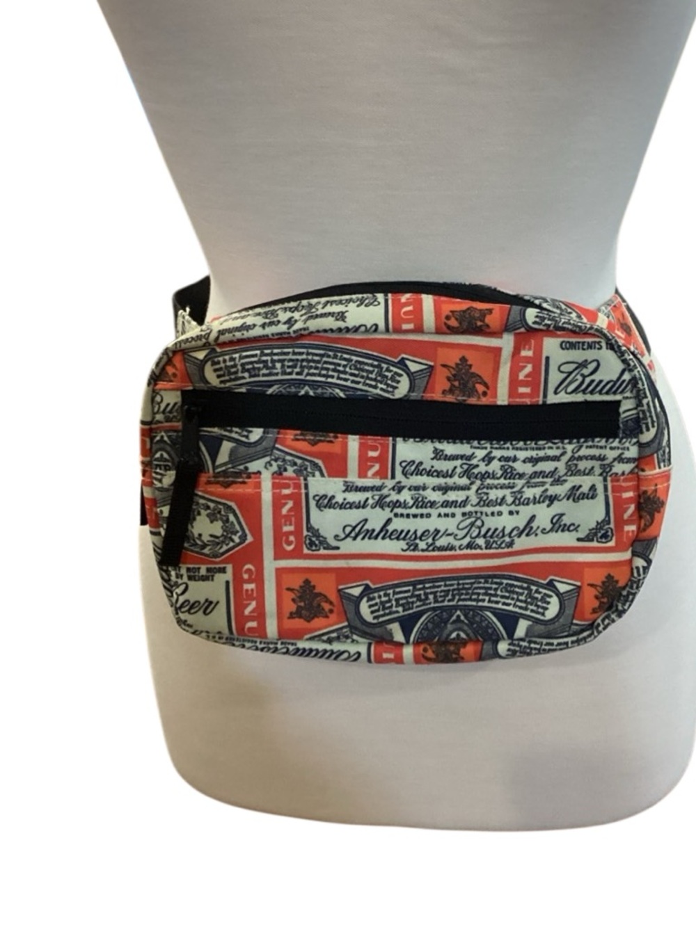 Budweiser label fanny pack